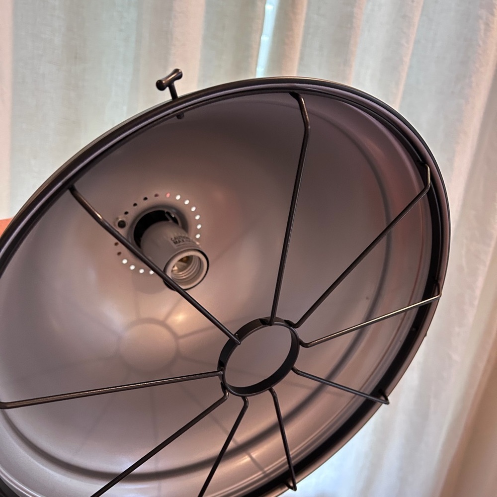 Industrial Matte Black Pendant Light Fixture - Picture 3 of 5